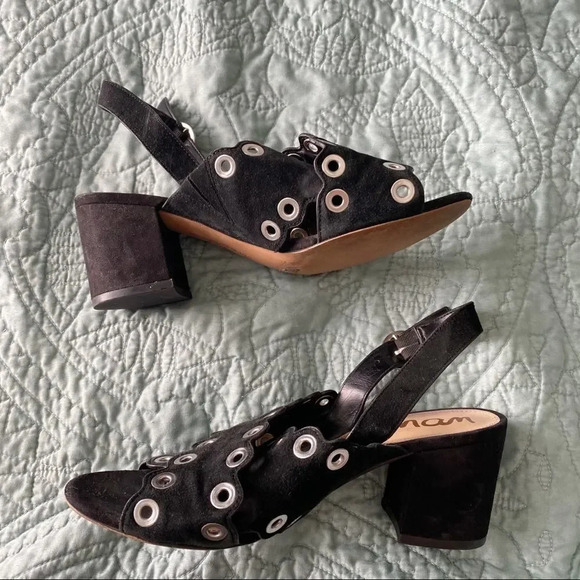 Sam Edelman Seana Black Block Heel Sandals - Picture 3 of 9